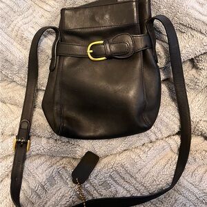 Vintage Coach Soho Belted Pouch Bag 4156 Leather Crossbody Bucket Purse